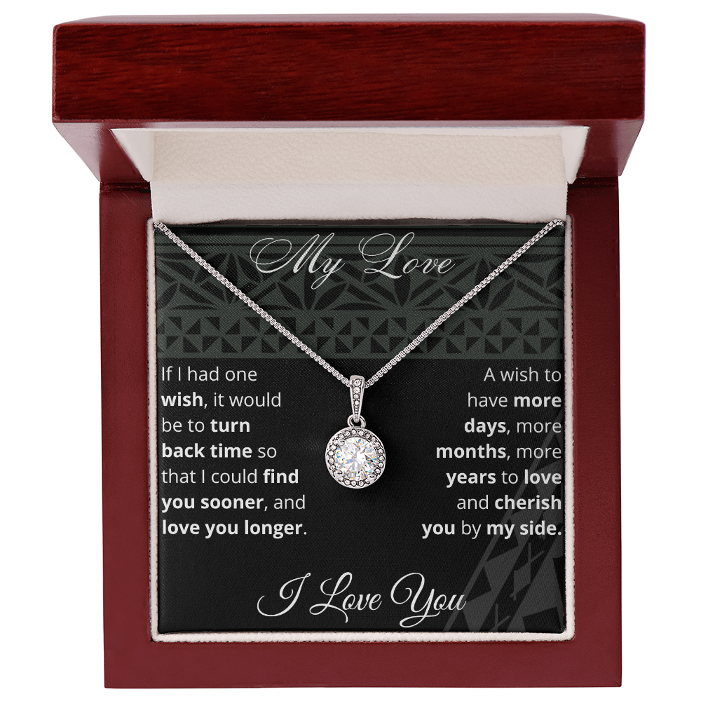 PINIKI Birthday Gift for Wife | Eternal Hope necklace for Wife with Heartfelt message card & box | Anniversary, Birthday, Valentine's day Gift for Wife, Fiance', Girlfriend