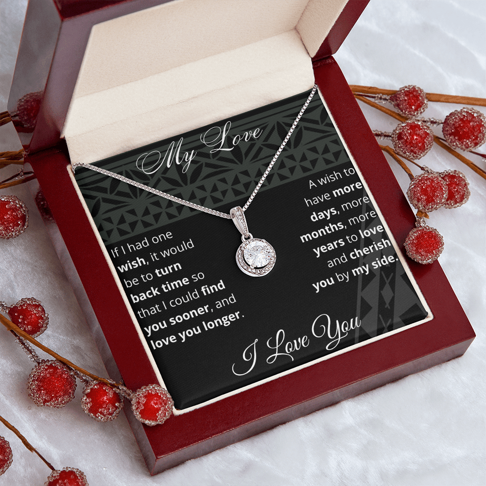 PINIKI Birthday Gift for Wife | Eternal Hope necklace for Wife with Heartfelt message card & box | Anniversary, Birthday, Valentine's day Gift for Wife, Fiance', Girlfriend